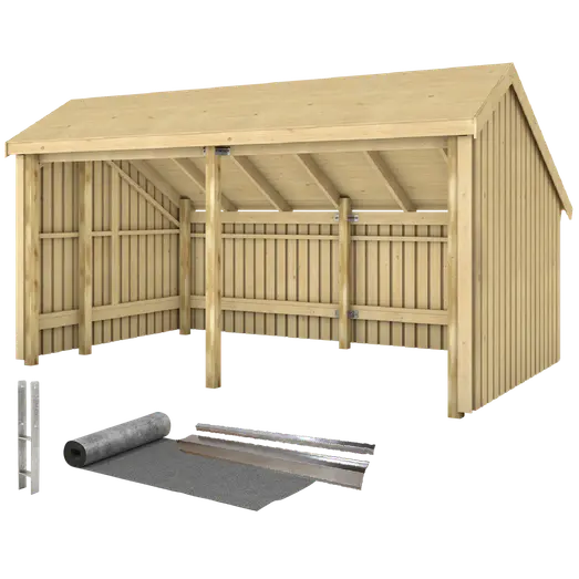 Plus Multi havehus 10,5 m² 2 moduler med åben front