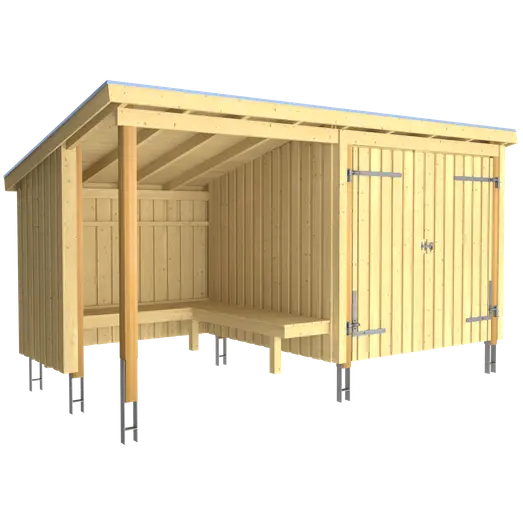 Plus Nordic bålhytte/havehus 9,5 m2