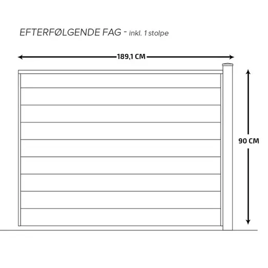 Davidsen komposithegn forlængersæt koksgrå