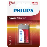 Philips Power Alkaline 6LR61/9V batteri 1 stk.