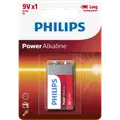 Philips Power Alkaline 6LR61/9V batteri 1 stk.
