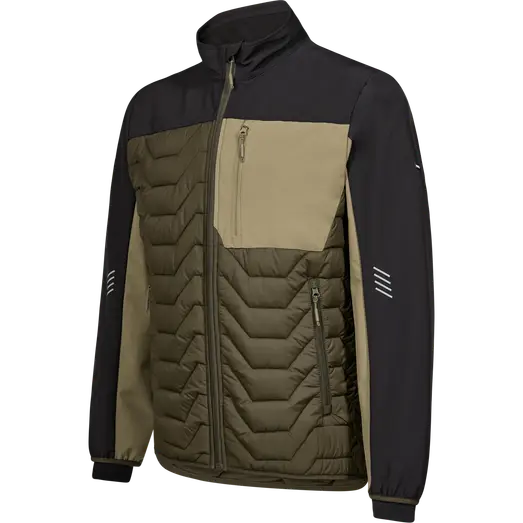 ENGEL 1328 Entire quilt jakke skovgrøn/Sort