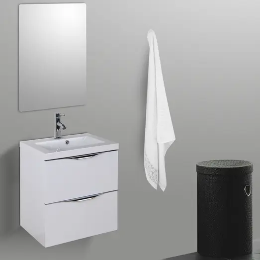 Milobad badmiljø Arnhem 50 cm hvid højglans