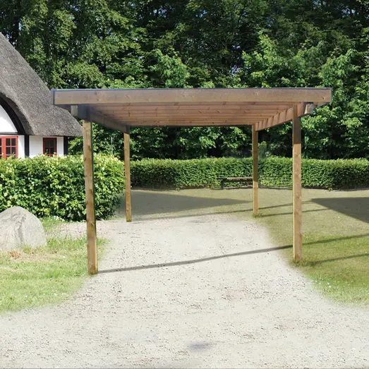 Harald carport 320x488 cm - m/plast trapeztag