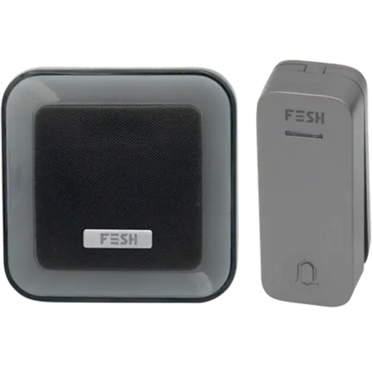 FESH 102051 dørklokke trådløs Wi-Fi til 4 tryk koksgrå
