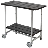 Plus Urban grill-/plantebord med 1 hylde grundmalet sort