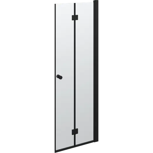 Scanbad Match foldbar brusedør 69x200 cm mat sort