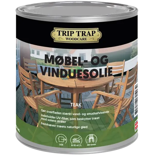 Trip Trap Møbel Og Vinduesolie Teak 0,75lt