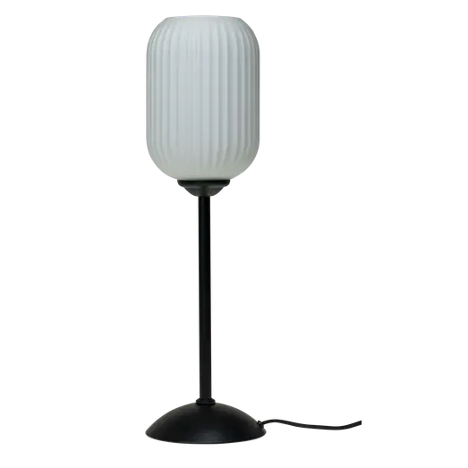 Dyberg Larsen riflet bordlampe E27 opal