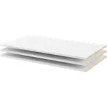 Verona hylde t/182 cm hvid 3 stk
