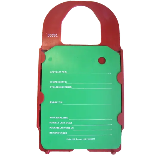 Jumbo sikkerhedsskilt til stillads