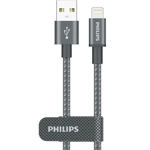 Philips ladekabel USB-A til lightning 2 m