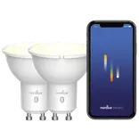 Nordlux smart pære LED GU10 SMD hvid 2 pk