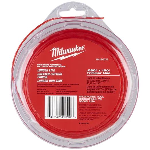 Milwaukee trimmertråd 2 mm x 45 m