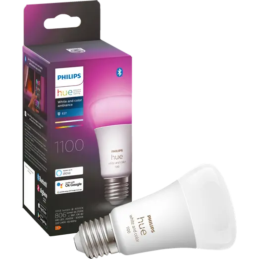 Philips Hue White and color ambiance pære E27 LED