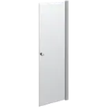 Scanbad Match brusedør satin/klartglas 200x70 cm