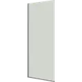 Scanbad brusevæg D 99x197,8cm børstet satin/klart glas