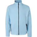 ID herre mikrofleece cardigan lys blå