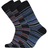JBS Active-wear strømper 3-pak str. 40-46 striber