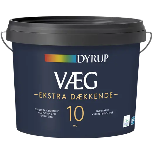 Dyrup vægmaling ekstra dækkende 10 hvid
