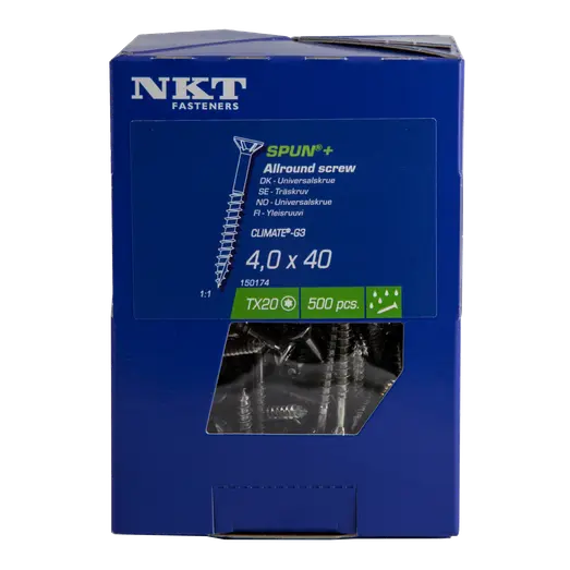 NKT Spun+Climate-G3 universalskrue 4,5 mm UH TX20