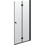 Scanbad B-Foldedør til brusekabine 200x87-89 cm sort m/klar glas