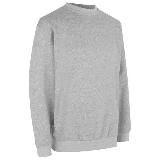 ID klassisk herre sweatshirt grå melange