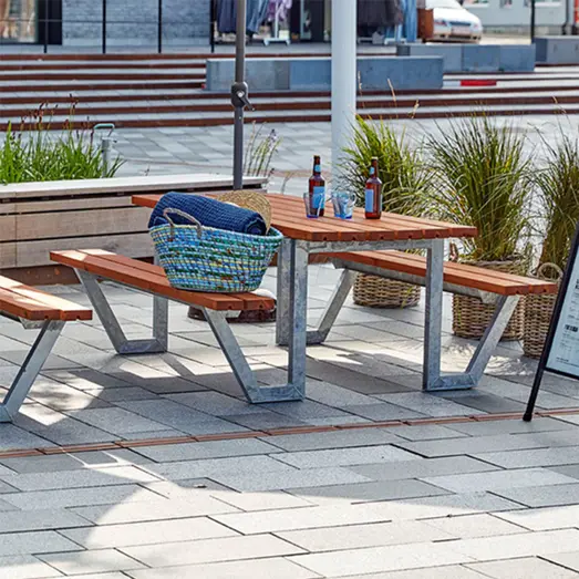 Plus Wega bord/bænkesæt 177 cm