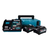 Makita 191J97-1 batteripakke 40V XGT 2x4.0 Ah batterier inkl. lader og kuffert