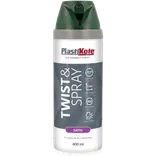 Plasti-Kote twist spraymaling 400 ml satin grøn