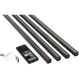 Fibrotech LED skinne sort 4 strk./pk