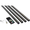 Fibrotech LED skinne sort 4 strk./pk