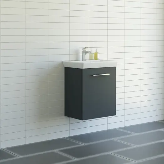 Scanbad Multo vaskeskab m/Lotto vask mat grå