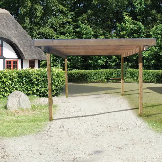 Frode carport 320x374 cm - m/plast trapeztag