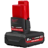 Milwaukee M12™ HIGH OUTPUT™ 5,0 Ah batteri