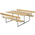 Plus Basic Bord/Bænkesæt m/2 ryglæn 177 cm ThermoWood®