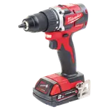Milwaukee M18 CBLDD-202C 18V bore-/skruemaskine 2x2.0 Ah inkl. kuffert