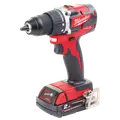 Milwaukee M18 CBLDD-202C 18V bore-/skruemaskine 2x2.0 Ah inkl. kuffert