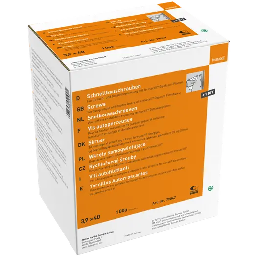 Fermacell® gipsskruer 3,9x40 mm 1000 stk