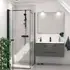 Scanbad justerbar teleskopstang 60-100cm sort