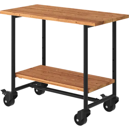 PLUS Urban Picnic plante/grillbord m/1 hylde – ThermoWood®/sort stel