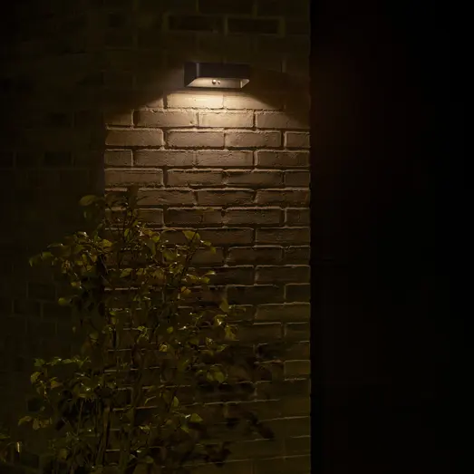 Nordlux Marcellio solor LED væglampe sort
