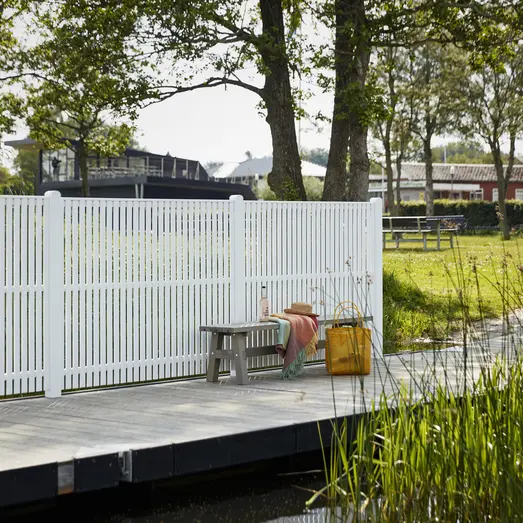 Plus Sendai hegn 180 cm hvid