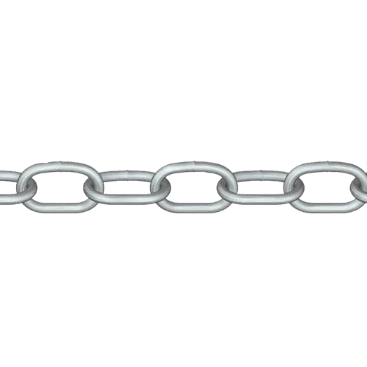 Roliba kortleddet kæde varmforzinket 4 mm x 5 m