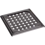 Wavin rustfri rist og ramme 150x150 mm