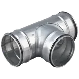 Duka metal t-stykke DTCPU Ø100 mm