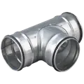 Duka metal t-stykke DTCPU Ø100 mm
