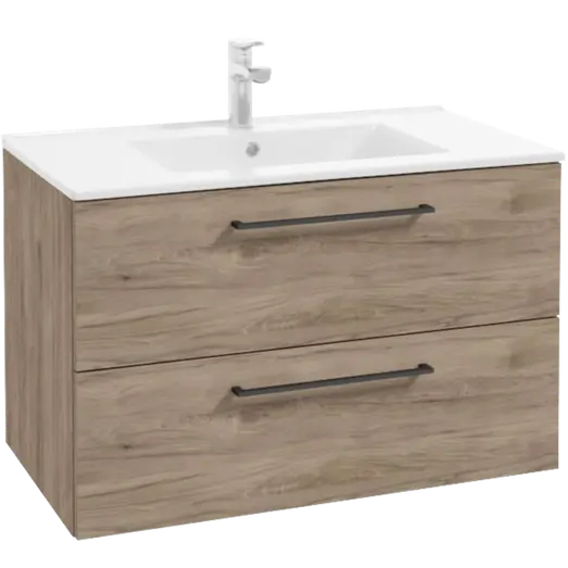 Milobad badmiljø Milano 80 cm mørk eg