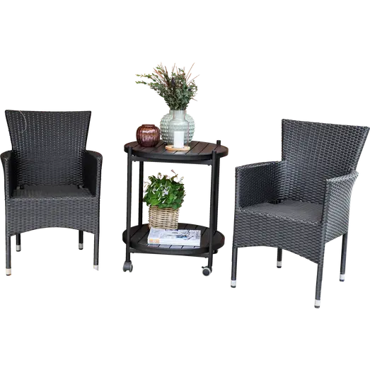 Barsø cafesæt med 2 Bali stol