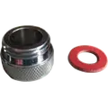 Overgang Ø22,1 mm x1/2" krom